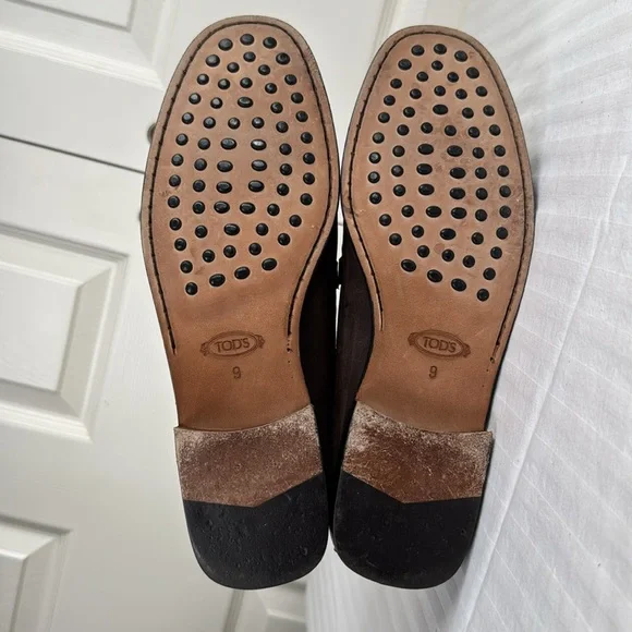 Tod’s Sueded loafers.